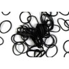Rainbow Loom® Bandas de goma negras con 24 clips en