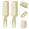 FOMIYES 2pcs Professional Anti-static Stainless Steel Hair Combs for Salon