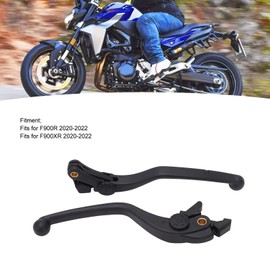 1 Pair Motorcycle Brake Clutch Levers, KIMISS Left Right Handle Brake Lever CNC Aluminium Clutch Brake Lever Rod for F900R F900XR 2020-2022