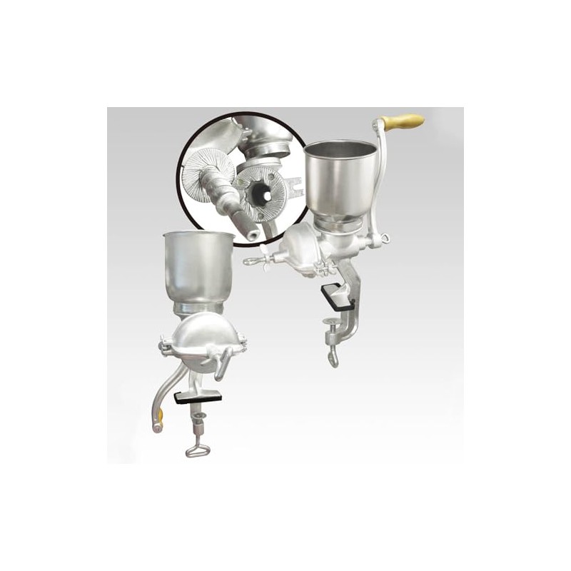 HAWOK Cast Iron Grain Grinder, Maual Coffee Grinder with Large