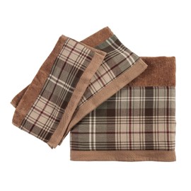 HiEnd Accents TL1733-OS-MC Forest Pines Plaid Towel Set