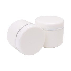 Diystyle 10個入 クリームケース クリームボックス クリーム用容器 空ポット 空容器 小物用収納ボックス 化粧品用 30g 詰替え ホワイト 直径：45 mm/1.77 inch