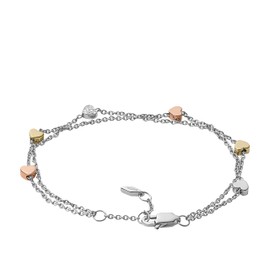 Fossil Women's Silver-Tone Bracelet, Color: Silver (Model: JF02854998)