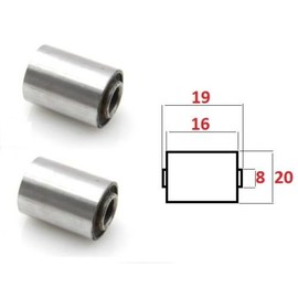 Pair of Silentblock Motor Scooter GY6 152QMI 8 x 20 x 16 x 19 Moped Motorcycle Sleeve Holder Shock Absorber