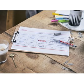 Edding 150 S Non-Permanent Foil Pen, Black, 1 Pen, Bullet Tip: 0.3 mm, Pen for Writing on Glass, Plastic, Films and Smooth Surfaces, Quick-Drying, Can Be Corrected with Water