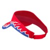 Cotton Twill Flame Visor - Red Royal White OSFM