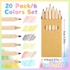 Svalor 20 Packs Colouring Pencils Set with 6 Colouring Pencils,