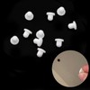 Tighall 100PCS White Soft Plastic Screw Hole Cover Plugs, 3mm
