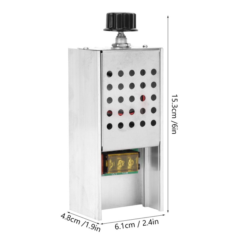 6000W SCR AC Electronic Voltage Regulator Speed Control Dimming Thermostat