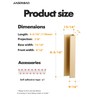 JIASENBAO 5 Pack Adhesive Cabinet Handles Gold 4-1/3" Length(Cover 3.78"