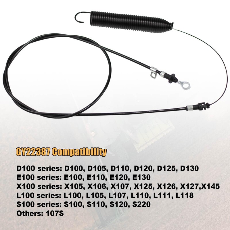 GY22387 PTO Control Push Pull Cable for John Dee-re Riding