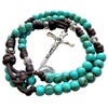 Rugged Rosaries® - Saint Kateri Turquoise Paracord Rosary