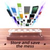 USB Organizer,40-Slots Wooden USB Flash Drive Case | TF Cards