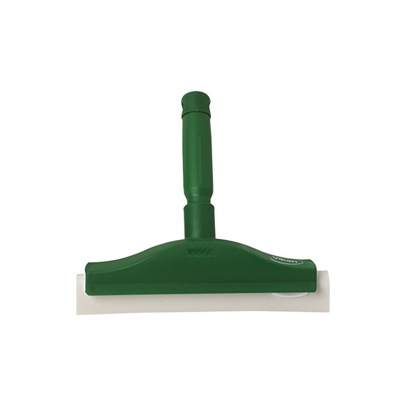 Vikan 77512 Squeegee,Fixed Head,Bench,10",PP/RB,Green
