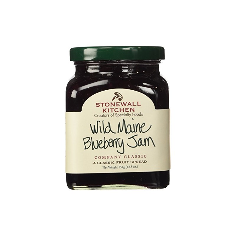 Stonewall Kitchens Wild Maine Blueberry Jam 12.5 -Ounce Jars (Pack