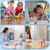 QGGTQG Mini Magnetic Figures Toy Pack of 10 Translucent Fridge