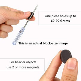 Flexible Magnetic Dot with Self Adhesive, 120 PCS Round Small Magnetic Stickers with Adhesive Backing Peel & Stick Magnets Stickers for Crafts, Office, DIY Projects, 120 Pack 20x2mm