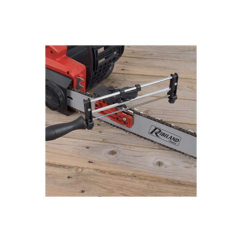 Sharp on Guide for Chainsaw Chains.