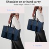 Tote Bag with Compartments, Large Multi Pockets Tote Bag for