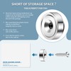 Neosmuk Magnets with Screws,40lbs+ Heavy Duty Rare Earth Neodymium Mounting