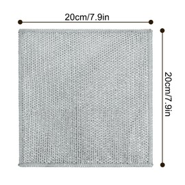 6 Packs Wire Dishwashing Rag, Multipurpose Wire Dishwashing Rags for Wet and Dry, Non Scratch Wire Dish Washing Rag, Wire Dish Cloths for Kitchen Bathroom for Dishes, Sinks, Counters, Stove Tops