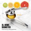 Sopito 304 Stainless Steel Lemon Squeezers Seedless Juicing for Kitchen