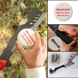 Delacour- Multi-Use Axe MacheteMachete with Nylon Sheath - Survival Machete Ideal for Camping, Fishing, Hunting, Bushcraft - Perfect Brush Axe for Surveying- Gardening Camp Outdoor