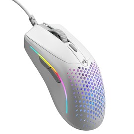 Glorious Model O 2 Mini Wired Gaming Mouse: Superlight 49g, 26K Optical Sensor, Motion Sync, 80M Clicks, 6 Programmable Buttons, Mouse for Small Hands, FPS, MMO, MOBA, White (Renewed)