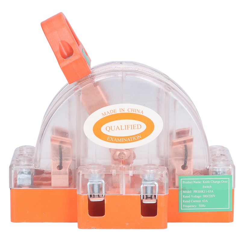 Knife Switch 2P 63A Pure Copper LED Bidirectional Dual Throw