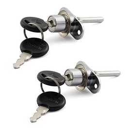 Cerradura de émbolo cilíndrico de 16 mm para cajón, gabinete, mesa de oficina, mesa de actividad, enlace asociado, bloqueo asociado, 1 candado, 3 cajones, accesorios de seguridad para muebles