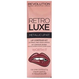 Retro Metallic Lip Kit Makeup Revolution Luxe – Worth it
