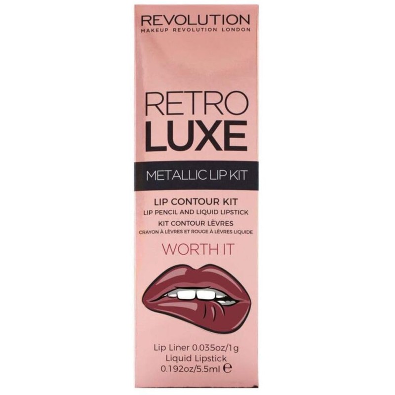 Retro Metallic Lip Kit Makeup Revolution Luxe – Worth it