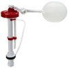 DICA, Juego Completo de Accesorios para W.C., Acabado Blanco, Rojo,