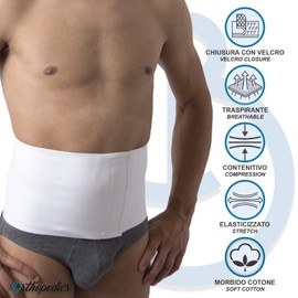 Beman® - Hypoallergenic Tube Band Unisex Men Women - Cotton - Velcro Opening H.18 - Item 701 (1/XS - Waist Circumference 65/80 cm)