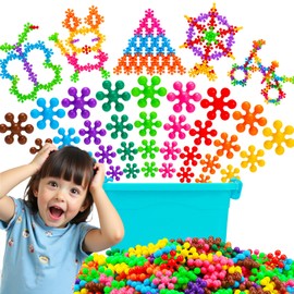 Kids STEM Building Toys for 3 4 5 6 7 8+ Year Old Boy Girl Birthday Gift, 300PCS Education Interlocking Discs Building Blocks for Kids Ages 3-5 5-7 4-8 Preschool Classroom Manipulatives Creative Games