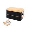 gimmiebox premium stainless steel bento box lunch box with compartments