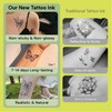 WEEKINK Mystical Black Cat Temporary Tattoos – 4 Unique Moon