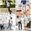 Antdvao Forearm Crutches Pair, Folding Forearm Crutches Lightweight Adjustable，with Rubber