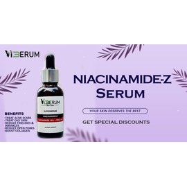 Viberum Superserum Niacinamide-Z, Niacinamide 10% + Zinc 1%, Natural Product