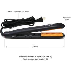 Shield Life Beauty Hair Flat Iron, Ceramic Hair Styling Straightener for Home, Salon Enduring curl for 24 Hours by Shield Life. Made in Korea [No Essence Included]