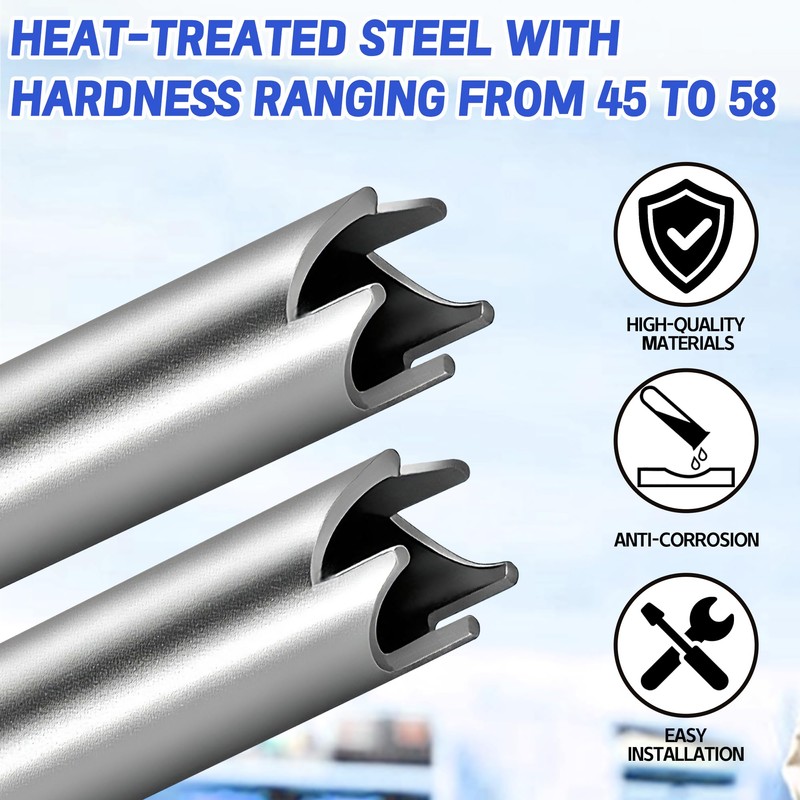 RUBII 6 Pcs Single Screw Extractor, 1/4 Inch Broken Screw