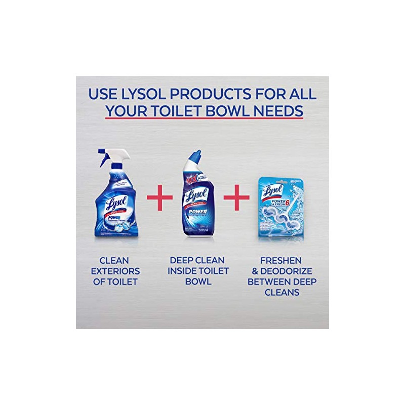 Lysol Toilet Bowl Cleaner with Lime and Rust Remover, 24