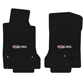 Lloyd Mats Custom-Fit Carpeted Floor Mats Premium Luxury Car Floor Liners for C6 Corvette 2007.5-2013.5 (Charcoal, Front Mats - Z06)