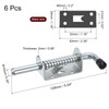 sourcing map Barrel Bolt Latch, 6Pcs 10x128mm - Carbon Steel