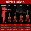Pyle Full Size Beginner Violin Starter Kit, Violin Starter Package
