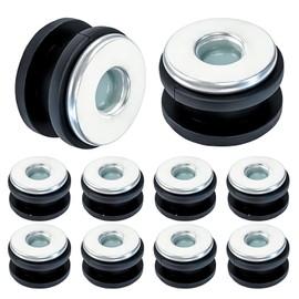 MCSDFN 10 PCS Motorcycle M6 Rubber Grommets Bolt, Motorcycle Rubber + Steel Buffer Washer Replacement Accessories for Most Fairings Cowling