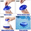 2Pcs Floating Dispenser Chlorine Tablets Floater Hot Tub Swimming Pool