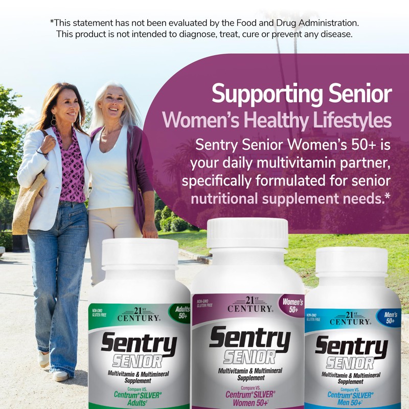 21st Century Sentry Senior Women 50 Plus Tablets, 100 Count