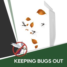 RVGUARD RVGUARD RV Screen Door Slide, 12 Panel with Slide Stop, fit's for RV, Camper, Travel Trailer, OEM Replacement, White