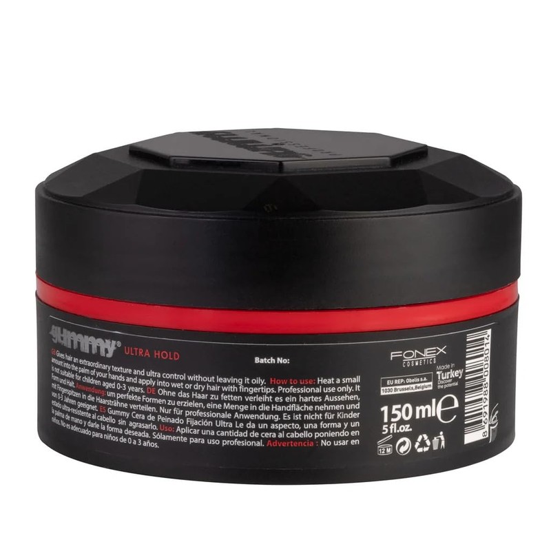 Gummy Professional - Hair Styling Wax Ultra Hold (Red) -